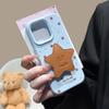 Applicable to Apple 17Promax mobile phone case star holder iPhone15/14/13 protective case silicone soft case 12