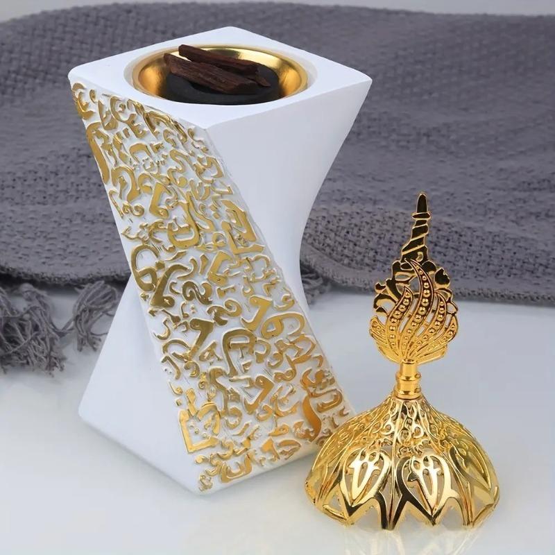 Resin Incense Burner Bakhoor Incense Burner Charcoal Incense Burner Yoga Spa Aromatherapy Office Home Decor Home