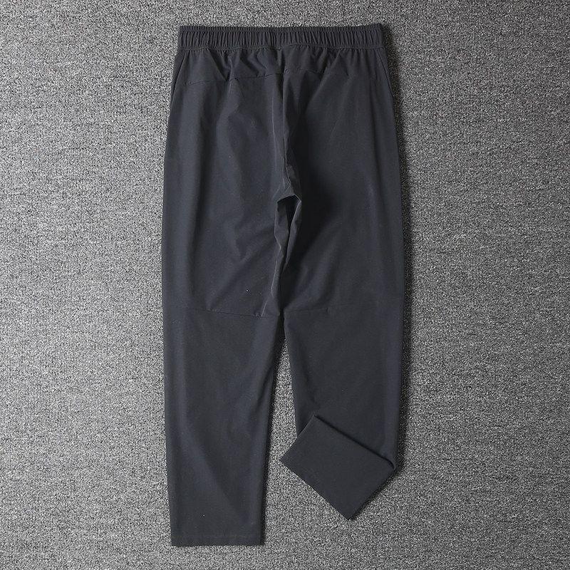 Men's Spring/Summer Cotton-Feel Quick-Dry Casual Pants, Lightweight Breathable Four-Way Stretch Elastic Waistband Sports Pants