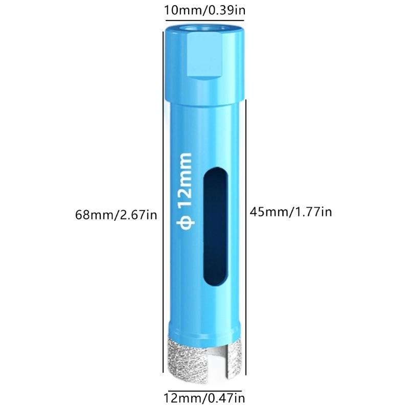 5 Segment Diamantine Coated Hole Opener Drill Bit M10 Thread for Granite Marble Tile Ceramic Smooth Vibration Reduction