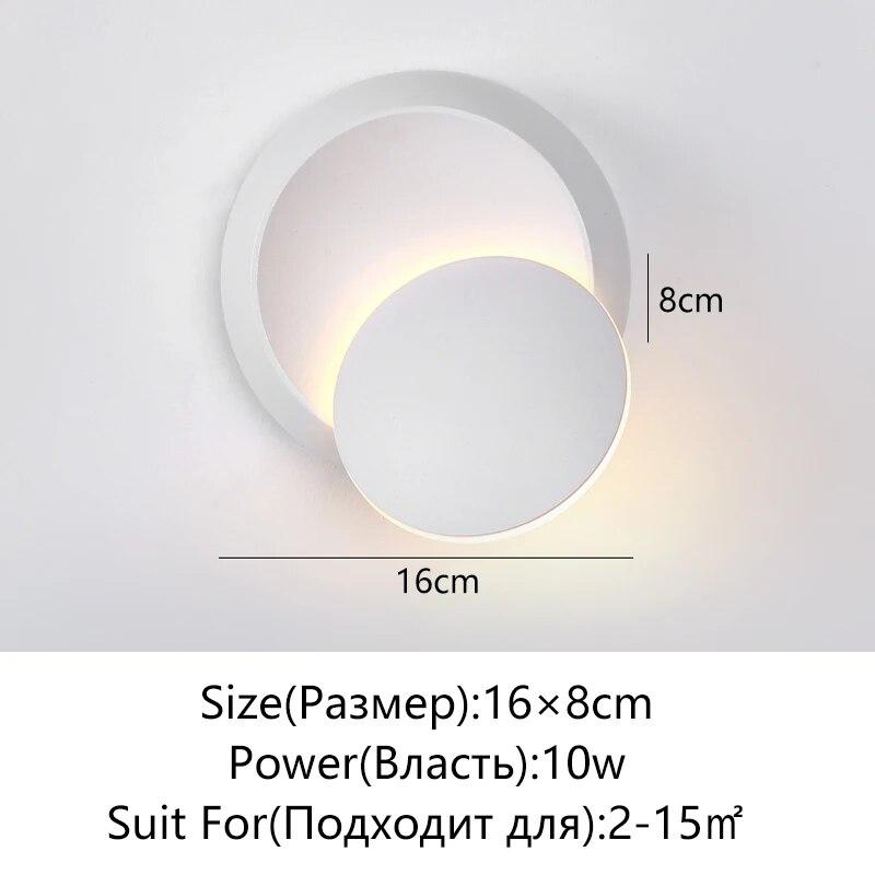 IP65 LED-Wandleuchte für den Außenbereich, wasserdicht, Gartenbeleuchtung, Aluminium, AC86-265, für Innenräume, Schlafzimmer, Wohnzimmer, Treppen, Wandleuchte