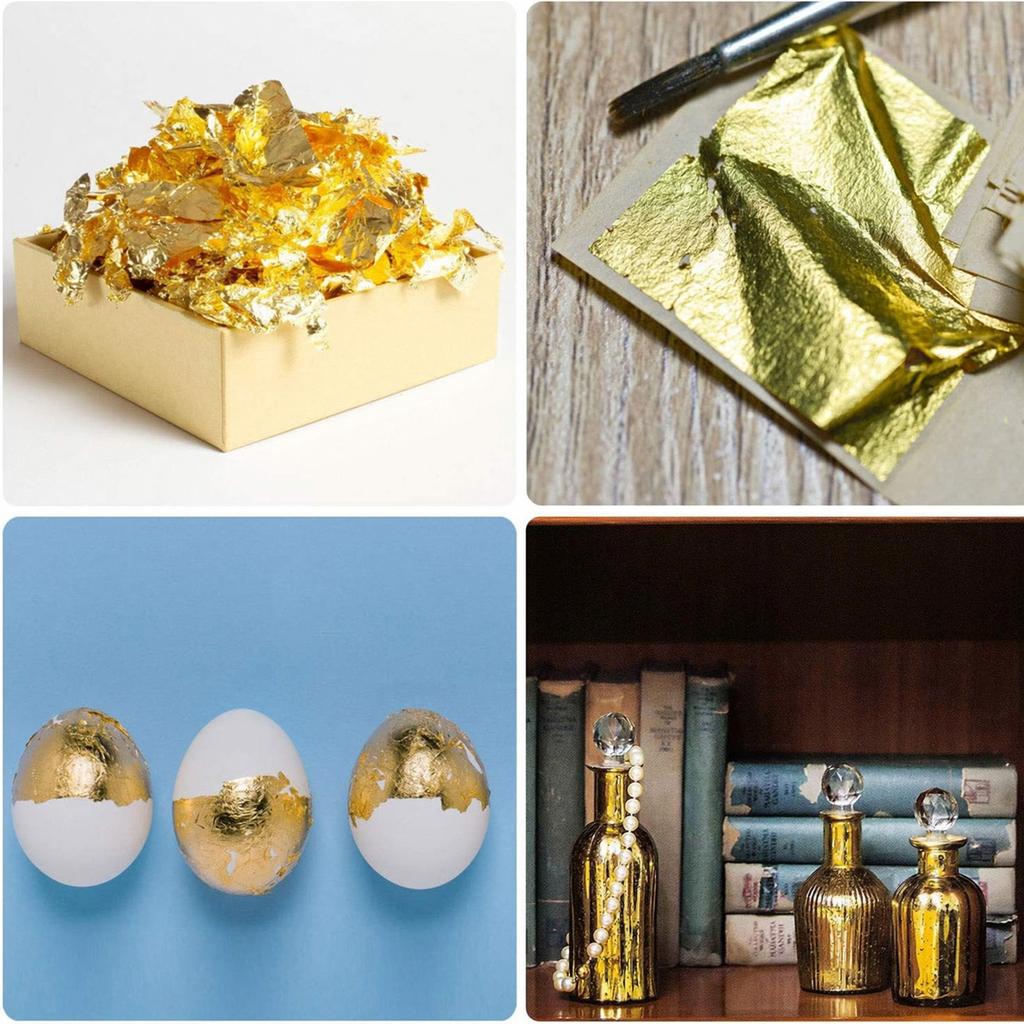Small Gold Foil Sheets for Painting, Resin Crafts Random Designs