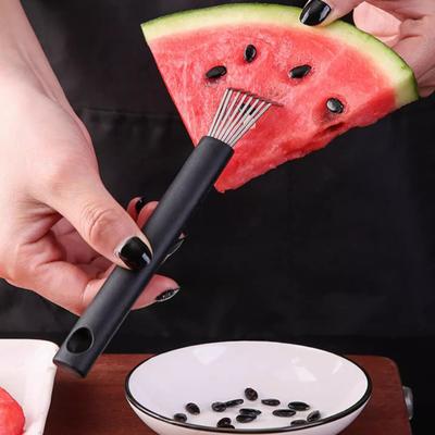 Nástroj na odstraňování semen z melounu Nerezový melounový dráp s rukojetí Pomůcka na krájení ovoce pro efektivní krájení melounu