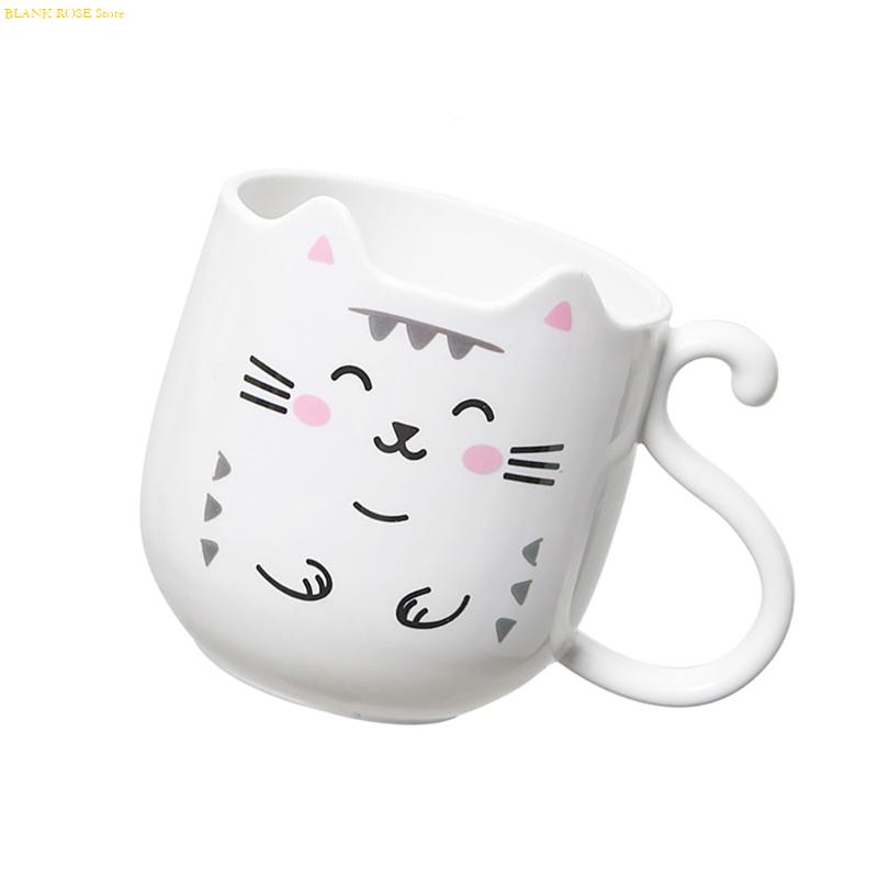 NEW Lovely Kitten Toothbrush Holder And Mouthwash Cup For Kids And Adults Toothbrush Cup Bathroom Cups