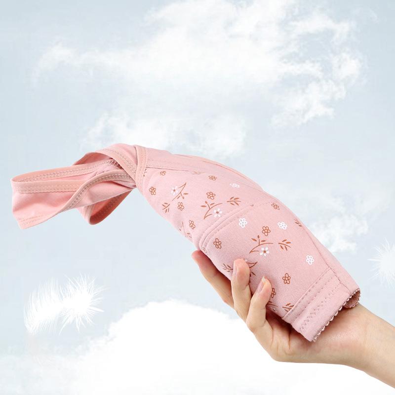 Cotton Bra Mom's Large Sports Underwear Women's Underwire Vest Style Bra Thin Soft and Comfortable Front Opening Buckle