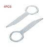 Car Radio Removal Tools 8cm P Release Tool Keys Silver Stereo Auto New