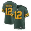 Heren Green Bay Packers 12 Rodgers Voetbalshirt - S T/M XXXL