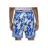 Jordan Abstract Print Drawstring Basketball Sports Breathable Casual Shorts Men Bottoms Blue DQ7335-405