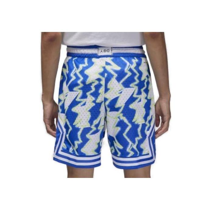 Jordan Abstract Print Drawstring Basketball Sports Breathable Casual Shorts Men Bottoms Blue DQ7335-405