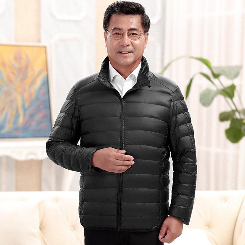 

Men s Lightweight Down Jacket - Midlife & Senior, Plus Size, Short, Autumn/Winter Coat 2XL