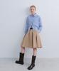 Epinggeulleo Low Edge Pleated Skirt - Beige