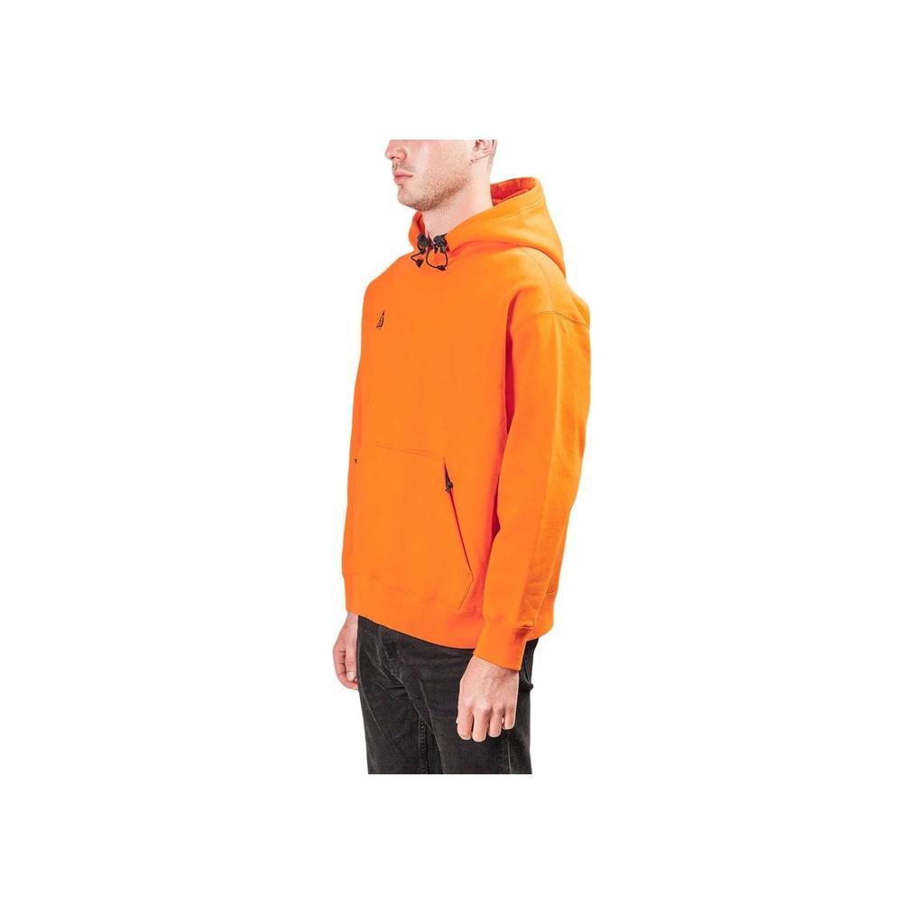 Nike Solid Color Hooded Pullover Long Sleeve Sweatshirt Men Tops Orange BQ3453-819