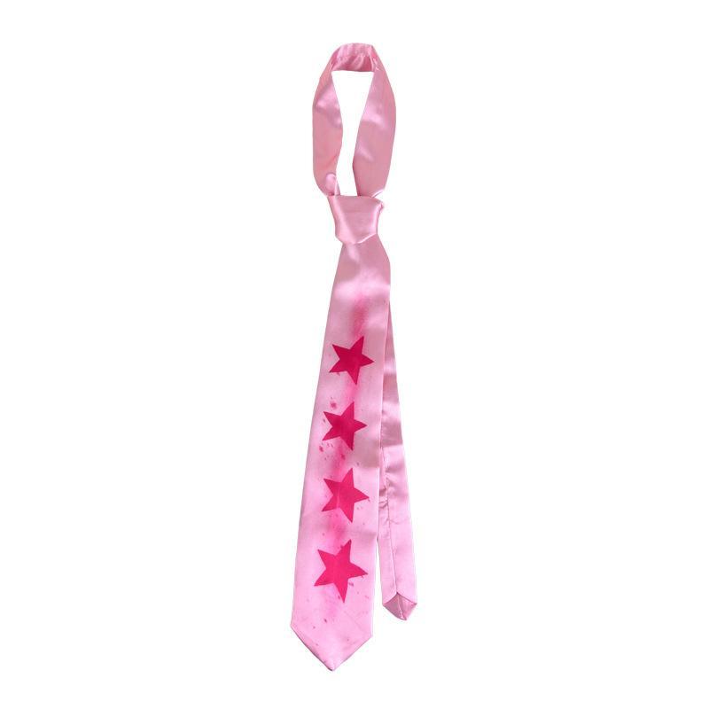 Casual Y2K Star Tie Fashionable Y2K Retro Pentagram Tie Sweet Hand Tied Multi-Functional Belt Necktie Suit Accessories