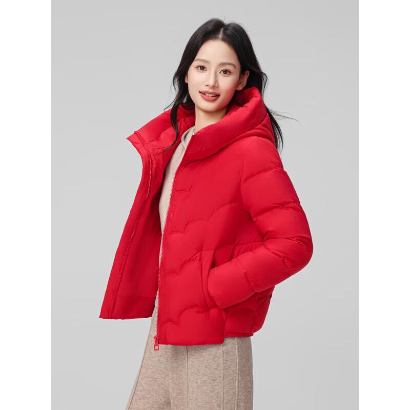 SNOWFLYING Short Collarless Down Jacket