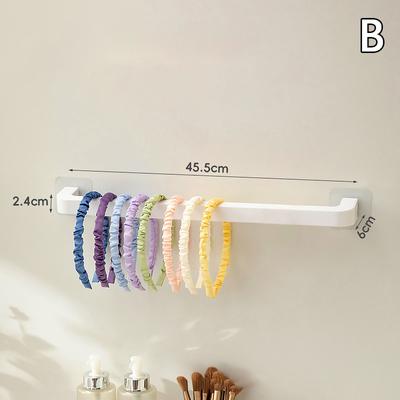 Cabide de armazenamento de corda para cabeça de laço de cabelo doméstico, gancho multifuncional sem perfuração, cabide de armazenamento sem costura para dormitório