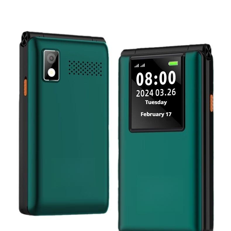 Flip Cover Elderly Mobile Phone Full Netcom 4G Dual Card Dual Belt Long Standby Loud