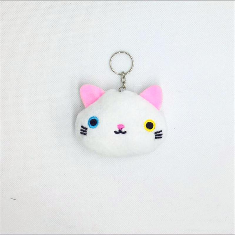 Süße kleine Katze Plüsch Spielzeug Puppe Cartoon Katze Stofftier für Mädchen Schlüsselbund Tasche Hängende Puppe 7CM Hochzeitsgeschenk Puppe