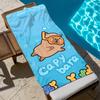 Leichtes, strapazierfähiges Capybara-Strandtuch, perfekt für Strandausflüge, Schwimmbäder, Yoga, Reisen