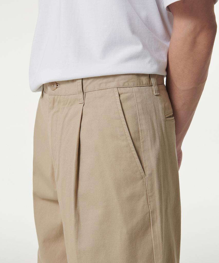 MUSINSA STANDARD One-Tuck Regular Fit Chino Pants [Classic Beige]