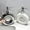 1pcs Creative Ceramic Soap Dispenser Bathroom Shower Gel Press Bottle Home Bathroom Liquid Soap Refillable Container