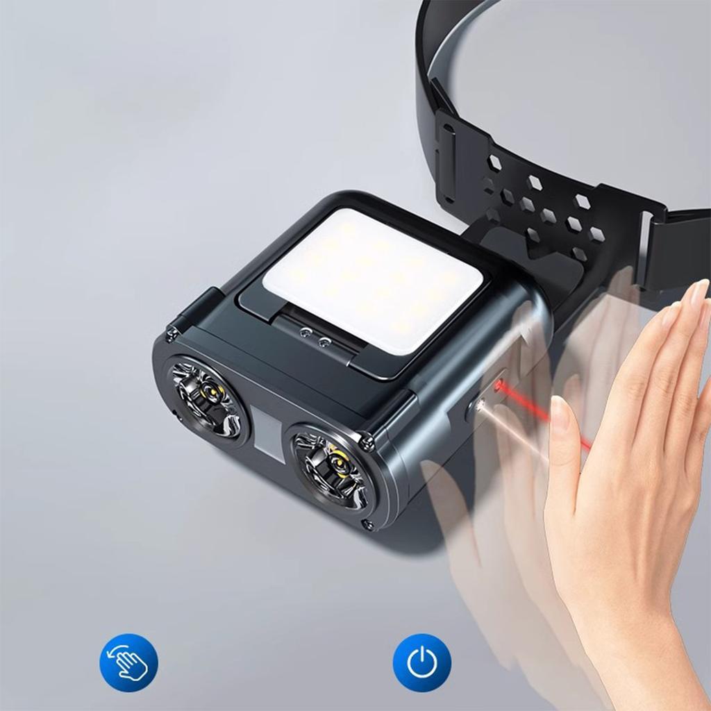 Night fishing strong light headlight induction charging fishing special long endurance cap clip light lighting