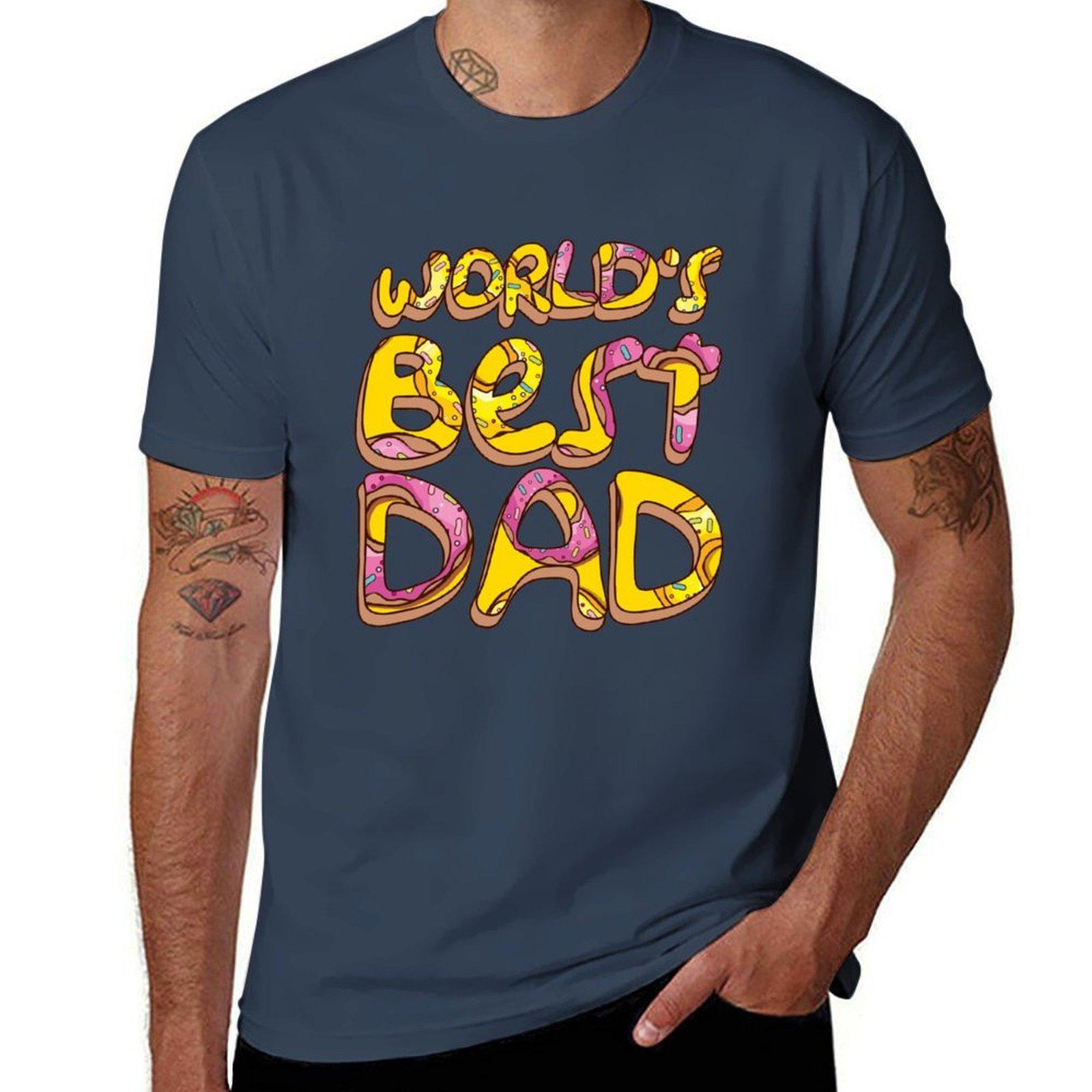 Worlds Best Dad Tshirt Ultra Soft Breathable Tee Top S