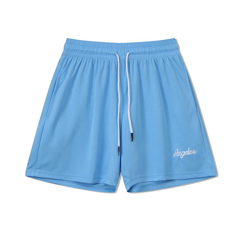 Pantaloni della tuta da basket Quarter Uomo Ricamo Casual Tendenza Retro Pantaloncini Color Caramella Donna Fitness