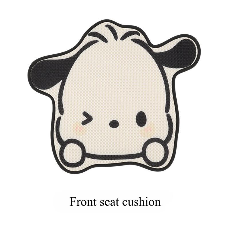 Pochacco Universal Seat Covers Cartoon Cute Puppy Design Summer Mesh Car Seat Cushion for Vehicle Seat Accessories