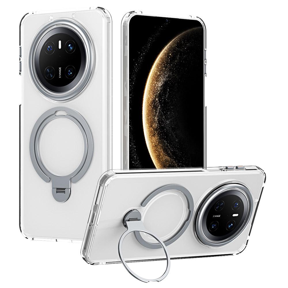 

Для Huawei Mate 70 Чехол для телефона Совместимый с MagSafe Подставка Матовая задняя крышка Transparent