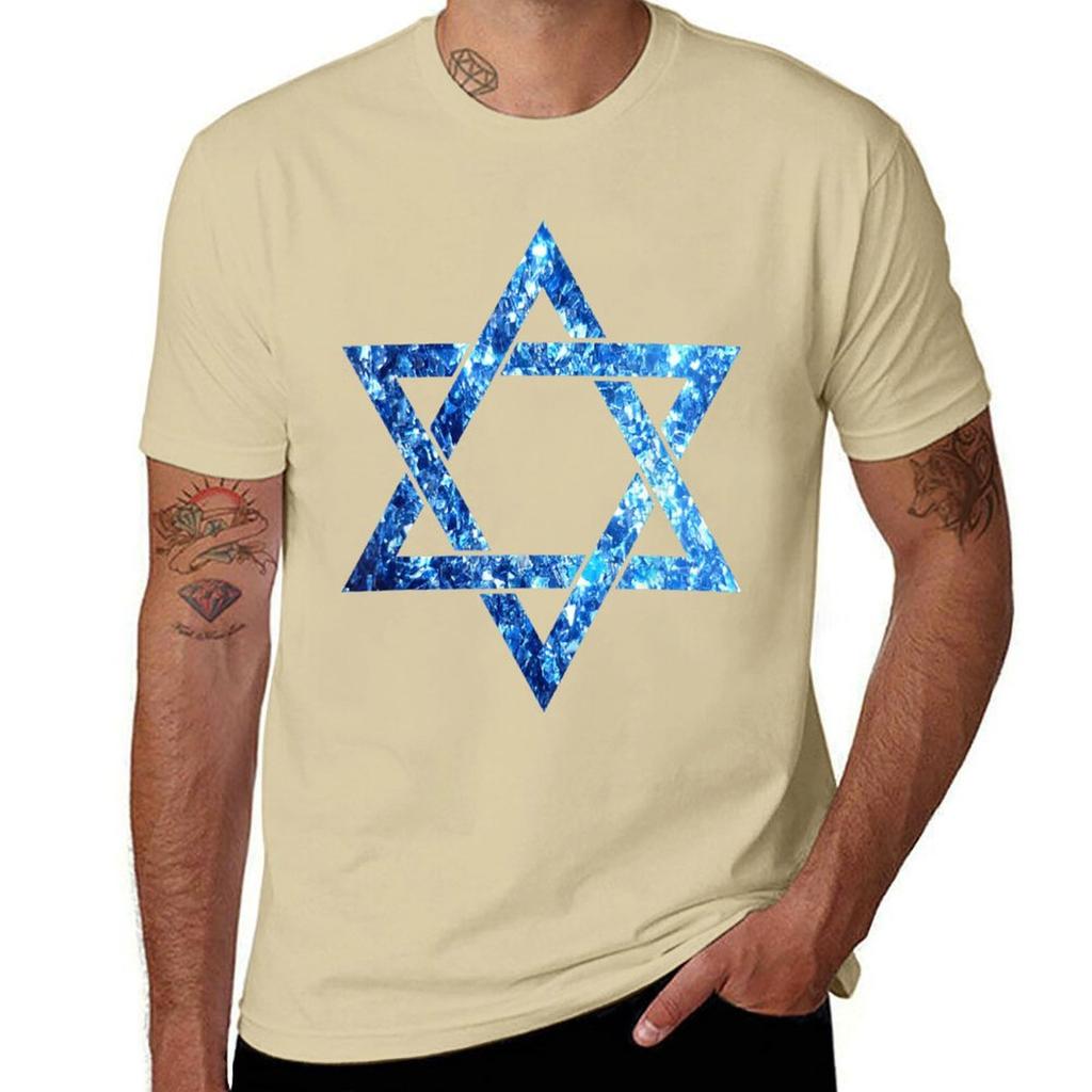 Star Of David Magen David T-Shirt Vintage Clothes Vintage Quick Drying Plus Sizes Mens Graphic T-shirts Hip Hop