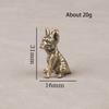 Retro Style Brass Mini Sharpei Dog Casting Animal Figurine Sculpture Home Office Room Desktop Decoration Collect Ornaments Gift