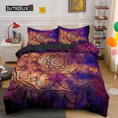 Psychedelic Boho Luxury Bedding Set 3PCS with Pillowcase King Duvet Cover Queen 2/3pcs Polyester Comforter Cover Home Textile