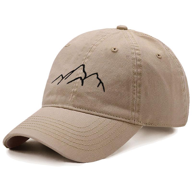 Baseball Cap For Men Women Soft Washed Cotton Mountain Range Embroidery Dad Hats Fashion Outdoor Sports Golf Caps Dropshipping