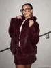 Women's Faux Fur Lapel Coat - Spring European & American Fashion, Loose Fit Hot Style