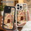 Phone Case: 2D Flat, Suitable for iPhone 18 17 16 15 14 13 12Pro Protective Case, Gingerbread House, Perfect Christmas and Halloween Holiday Gift