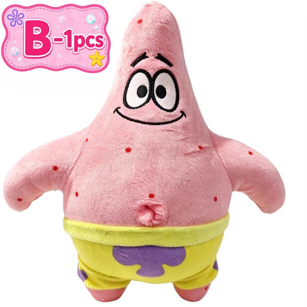 2027 Spongebob Patrick Star Eugene H. Krabs Gary the Snail Plush Toy Throw Pillow Halloween Decorations Birthday Gift Boy