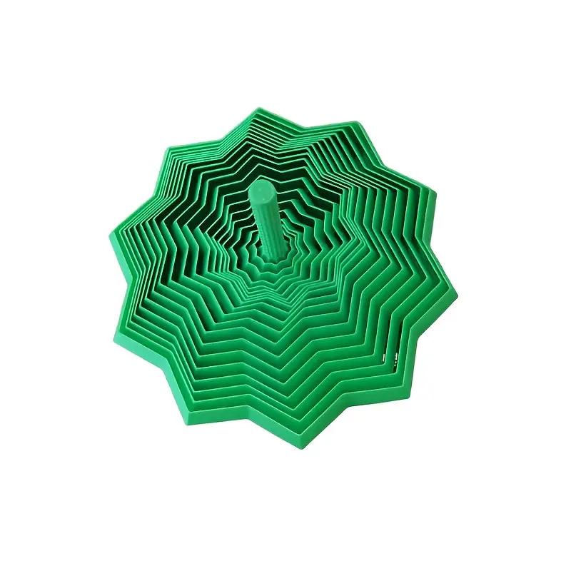 Decagonal Carrot Tower Fidget Spinner with Handle for Stress Relief - Children's Toy