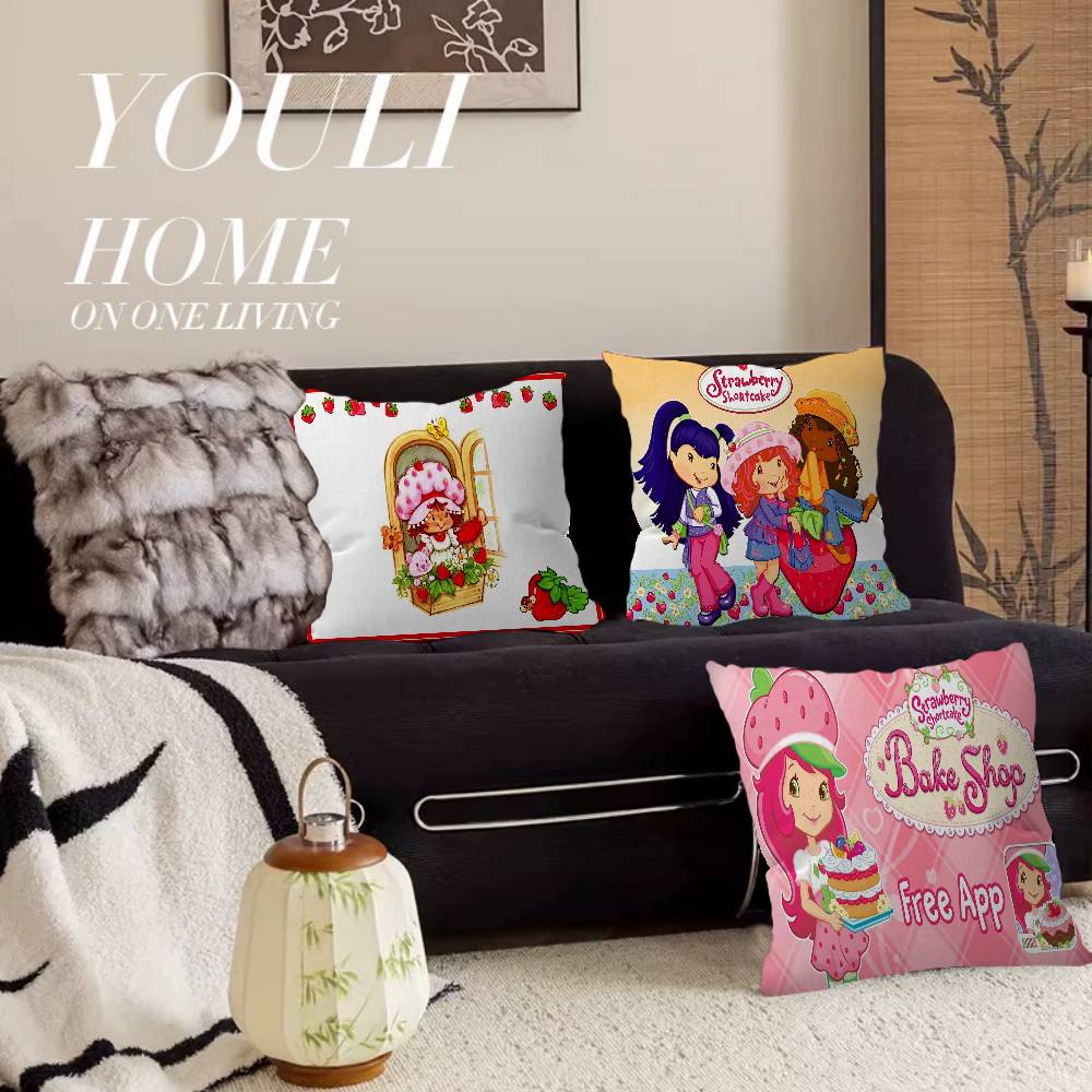 S-Strawberry S-Shortcake Pillow Anime Pillow Sofa Bed Head Pillow Cover Cushion Cover 45x45 cm Fashion