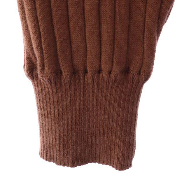 Unused SNIDEL Short Sleeve Knit Long Dress F Brown Women Used