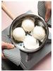 Cestello per Vapore in Acciaio Inossidabile 304 Impilabile Mini - Piccola Dimensione, Perfetto per Dormitori e per Cuocere al Vapore Mantou o Baozi, con Pentolino per Alimenti Complementari