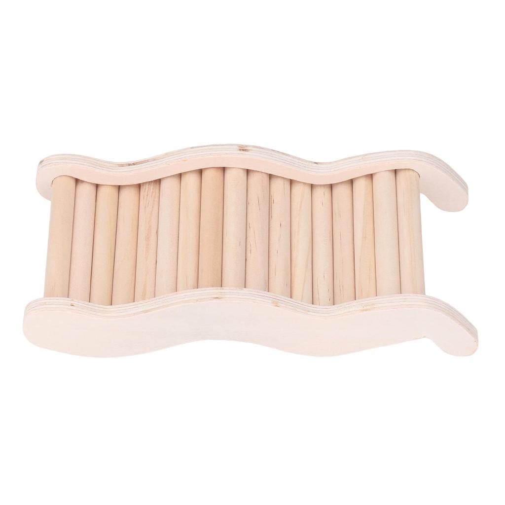 Dřevěný žebřík pro křečky, snadná instalace, interaktivní snižování úzkosti