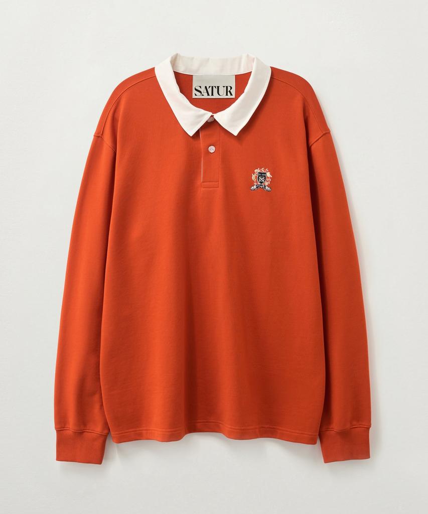 Seteo Crest Logo Rugby Long Sleeve Red