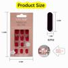 24pcs/Box Fashion Manicure Tool Artificial Square Head False Nail Tip Wearable Fake Nails Nail Tips