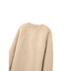 Womens Faux Fur Short Jacket Street Style Round Neck Long Sleeve Outerwear