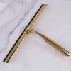 Squeegee for Windows, Water Vapor, Mirror Cabins with a Handle, Metal, Gold Hook