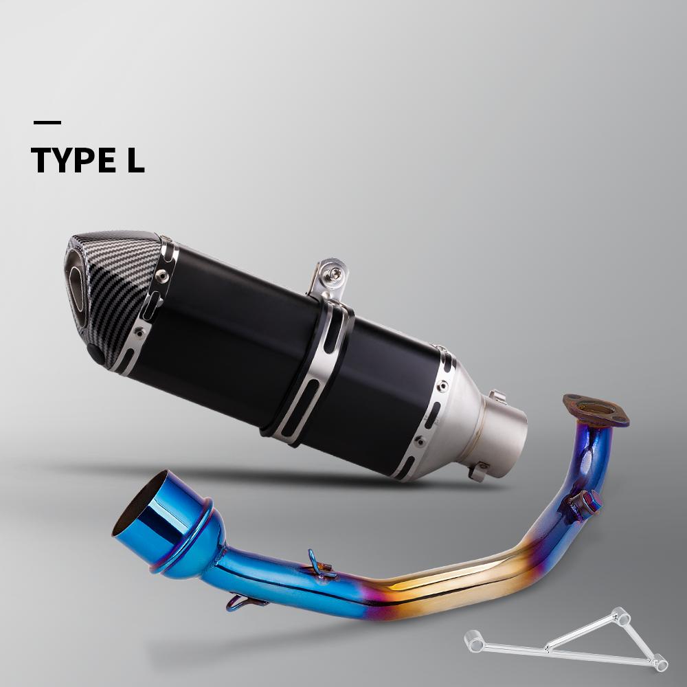 GY6 Oxygen Senso, Modified Connector Section Muffler, Motorcycle Exhaust Pipe, 125cc, 150cc, Middle Tube for GY6 Scooter