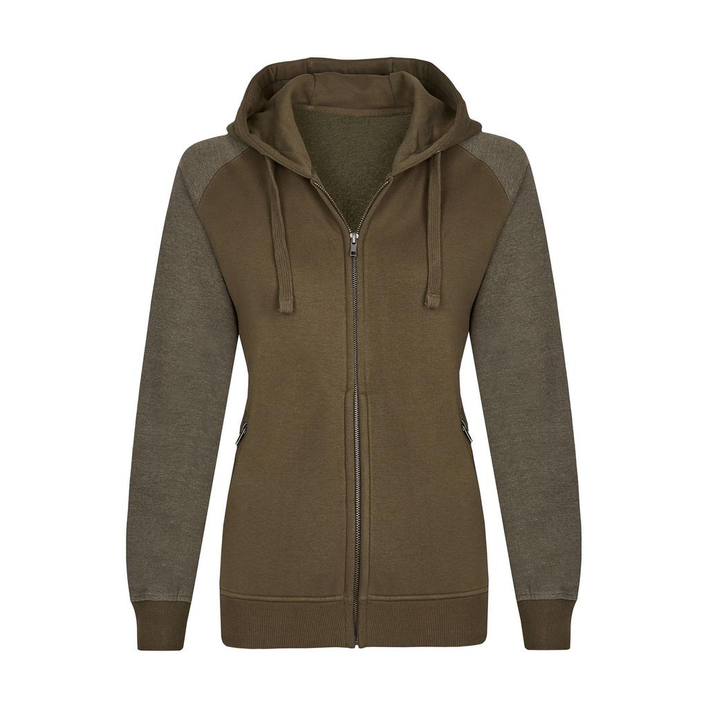 Miners Mate Womens/Ladies My Mate Heather Full Zip Hoodie