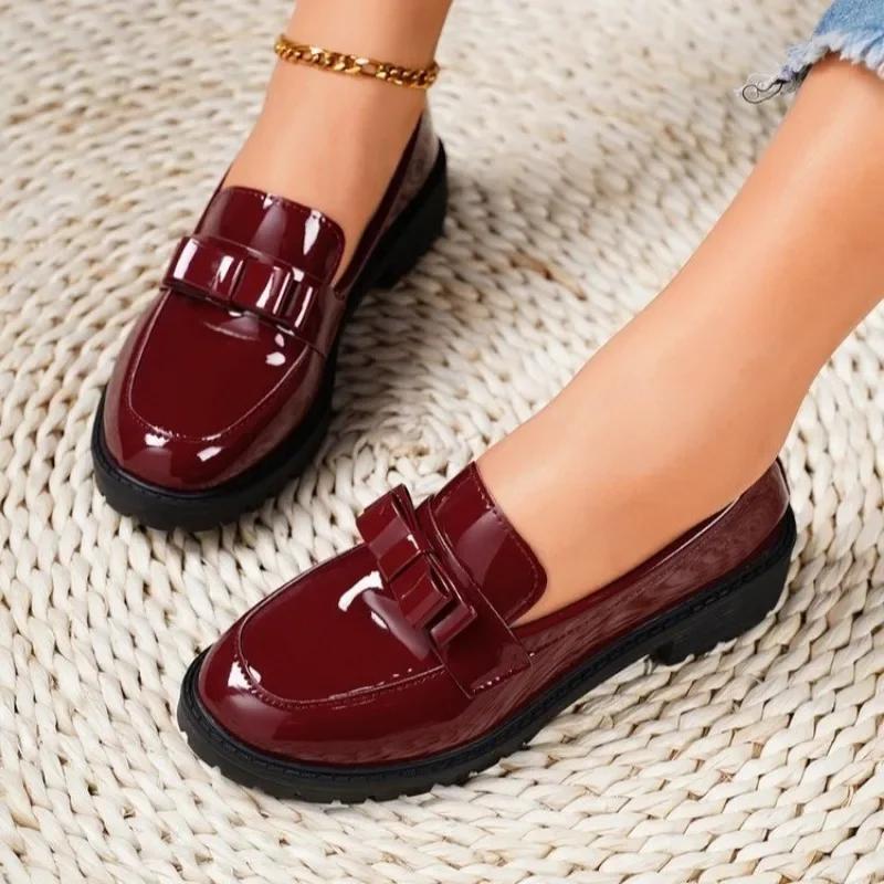 Fashion Women's Shoes Hot Selling In Autumn Anti Slip Women's High Heels Round Toe Solid Bow Thick Heels Office Professional High Heels