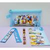 New kpop Demon Hunter Girl Group Pen Case Set, Nylon Mesh Bag, Rectangular Pen Case, Student Back to School Set, Stationery Gift