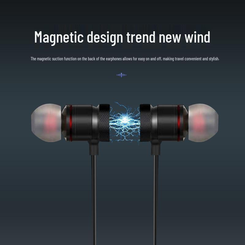 Wireless Sports Bluetooth Magnetic Neckband Earbuds with Ultra-Long Battery Life
